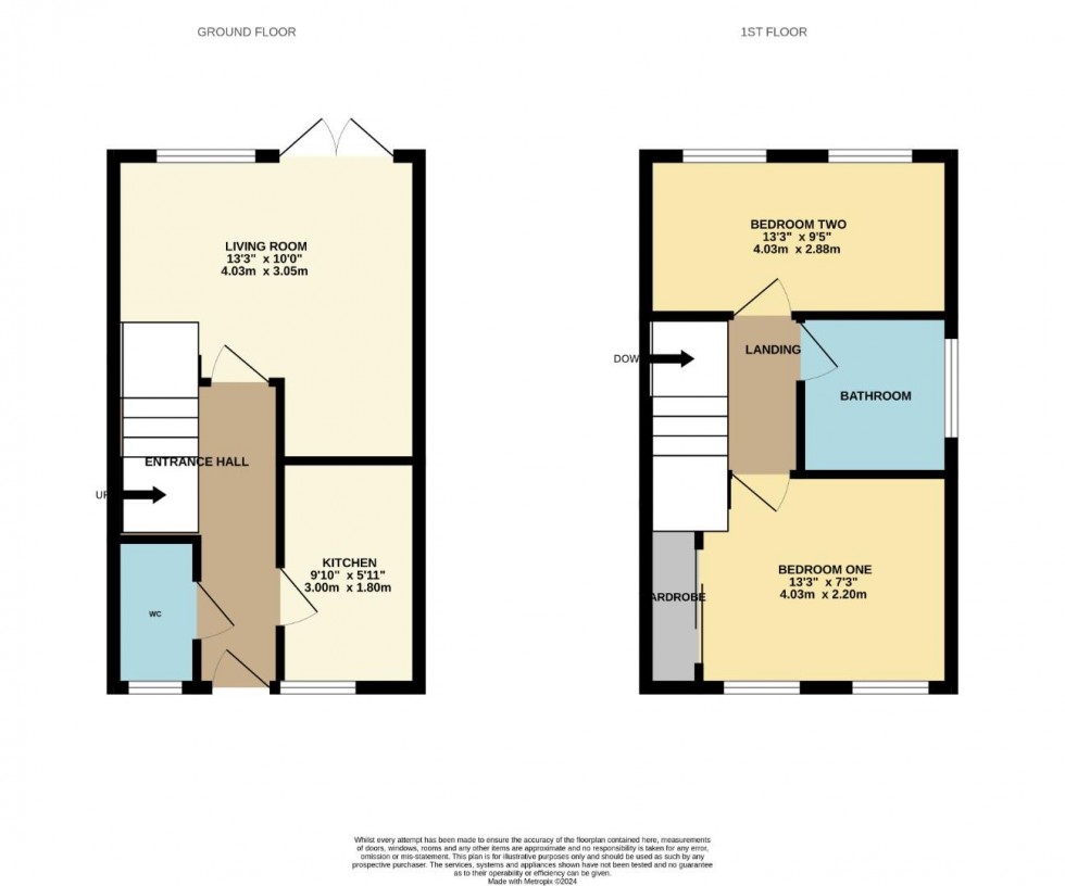 Floorplan for Muscott Close, Flore, Northampton