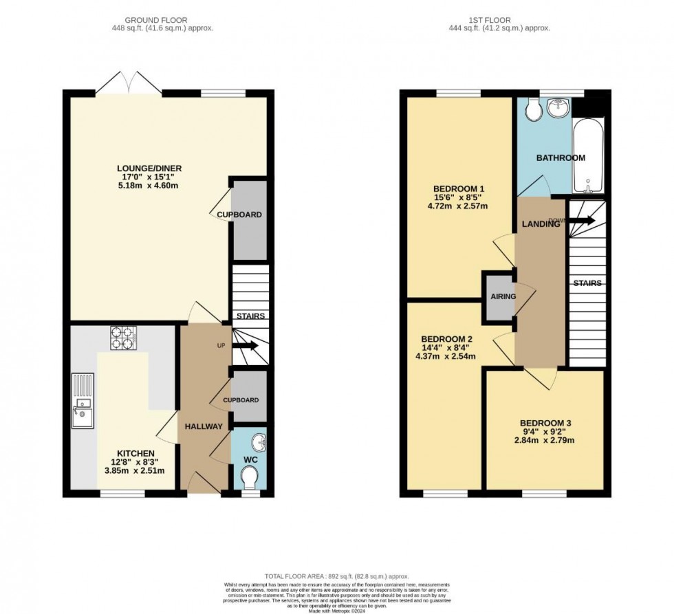 Floorplan for Ashby Wood Drive, Upton, Northampton