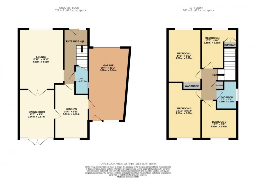 Floorplan for Norton Leys, Hillside