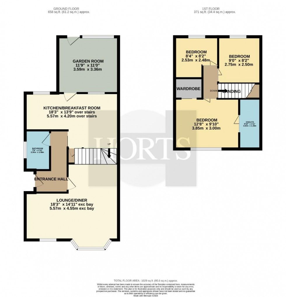 Floorplan for Bishops Drive, Northampton