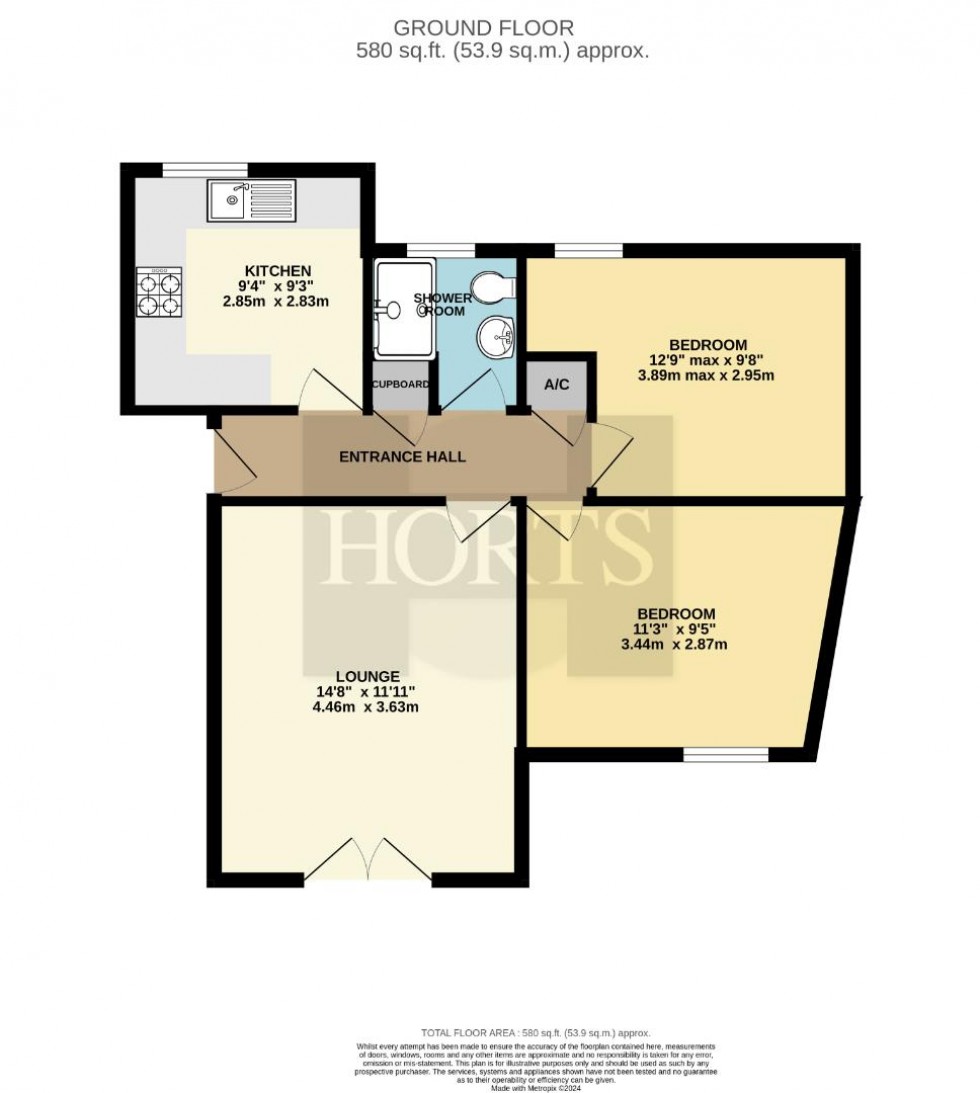 Floorplan for Brook View, Grange Park, Northampton