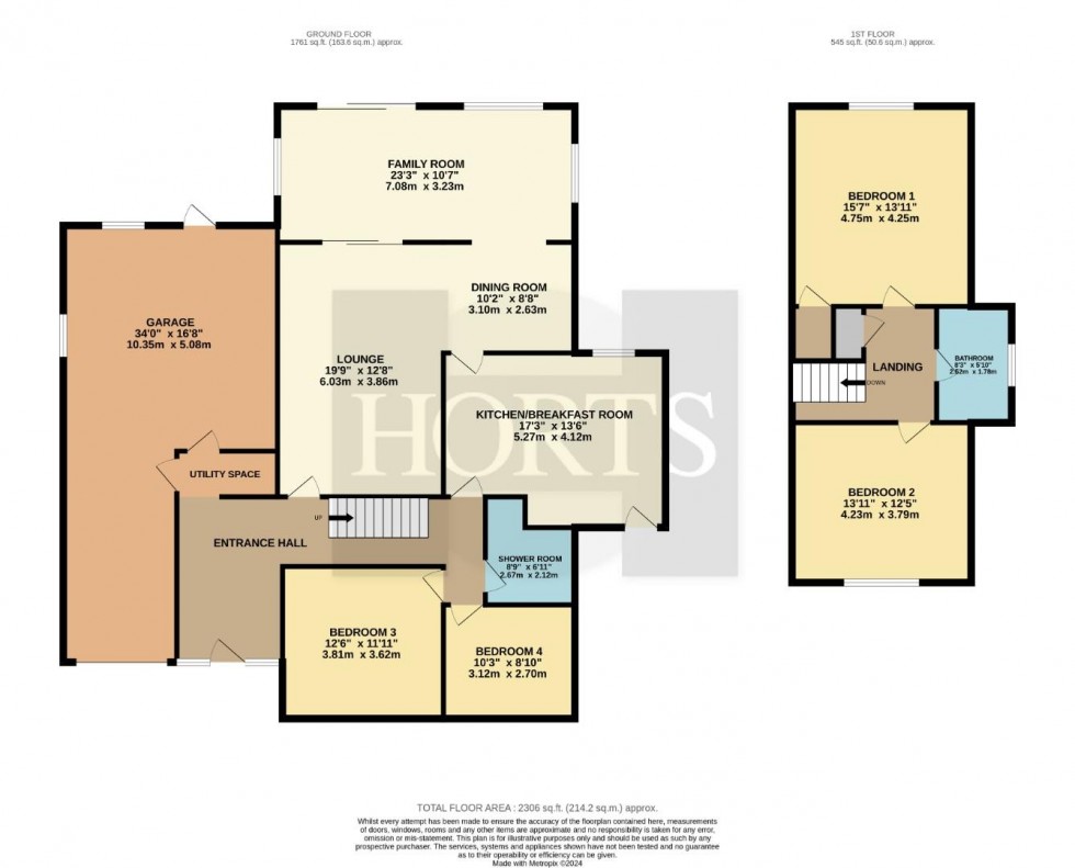 Floorplan for Lake Walk, Collingtree