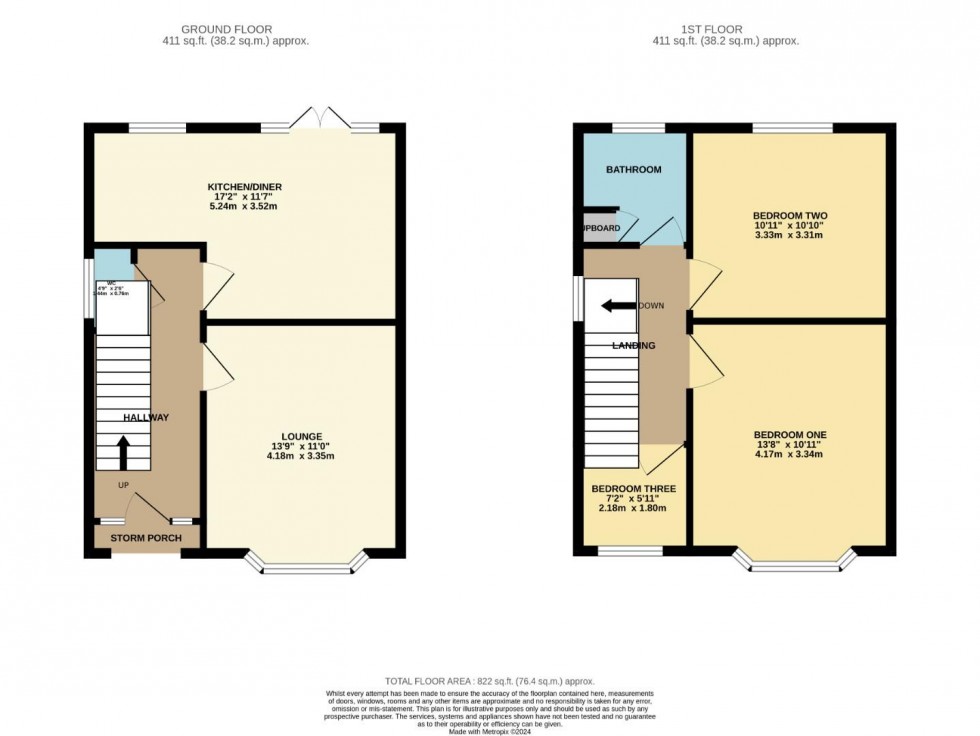 Floorplan for Friars Avenue, Delapre, Northampton