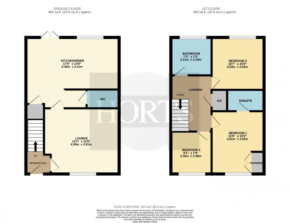 Floorplan for Bristle Street, Upton, Northampton