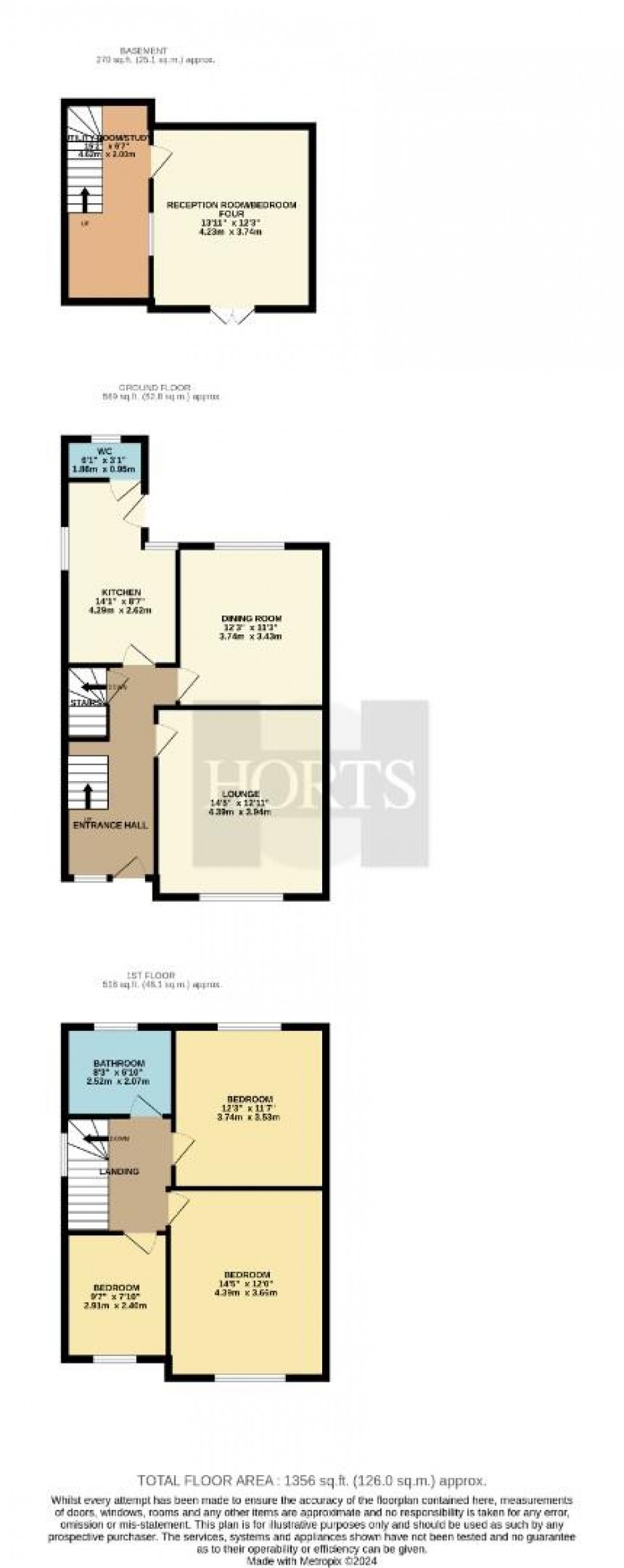 Floorplan for Beech Avenue, Northampton