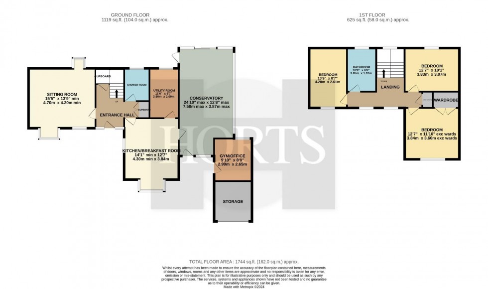 Floorplan for Frog Hall, Brixworth, Northampton