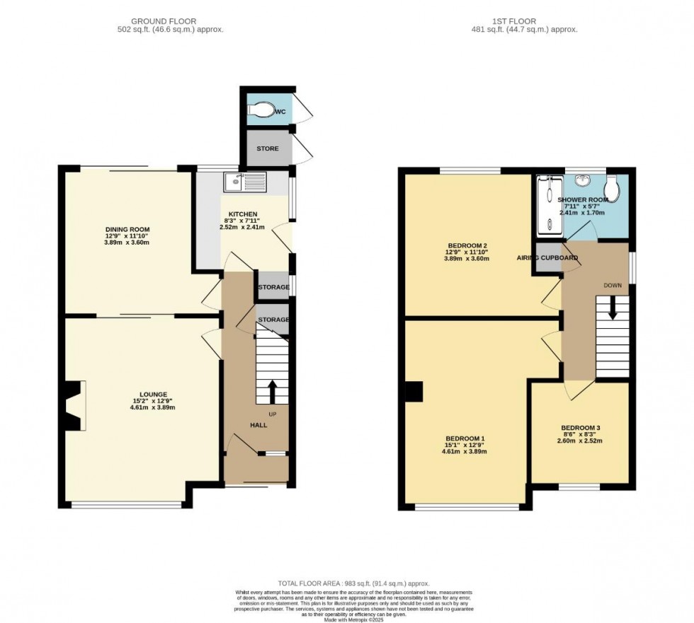 Floorplan for Alwyn Road, Bilton, Rugby