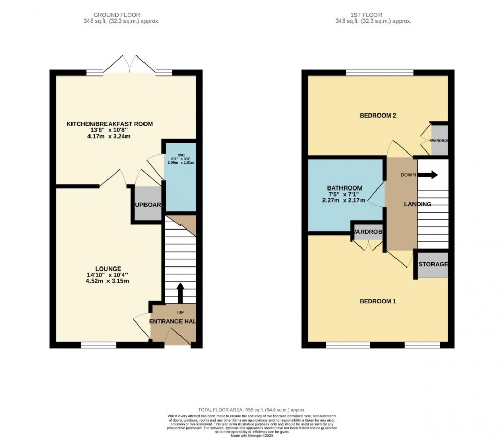 Floorplan for Pinetree Way, Houlton, Rugby