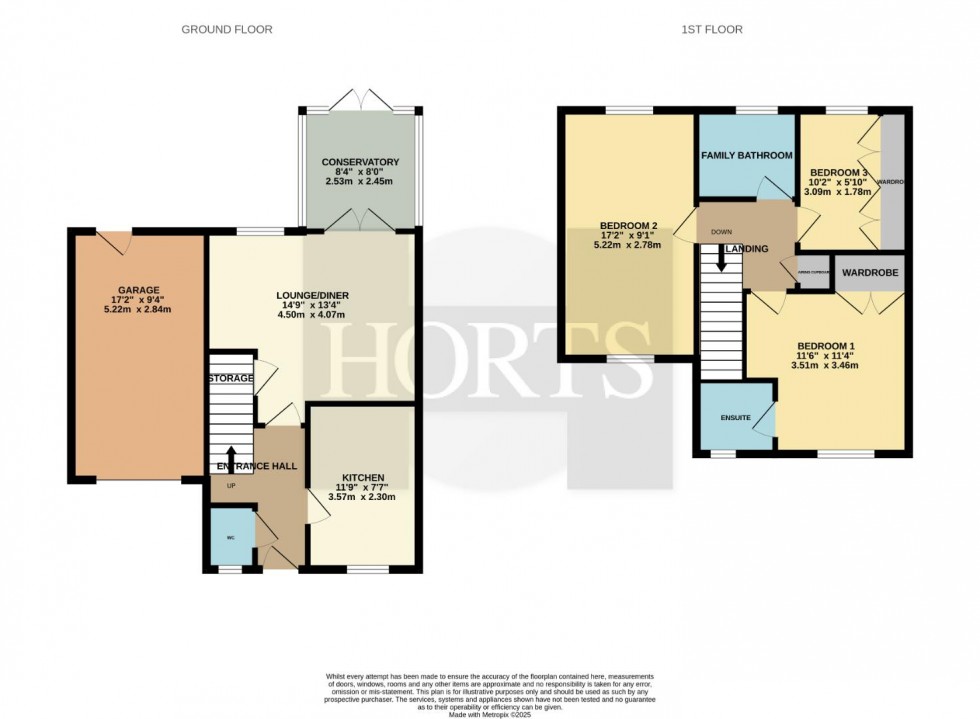 Floorplan for Orton Close, Mawsley