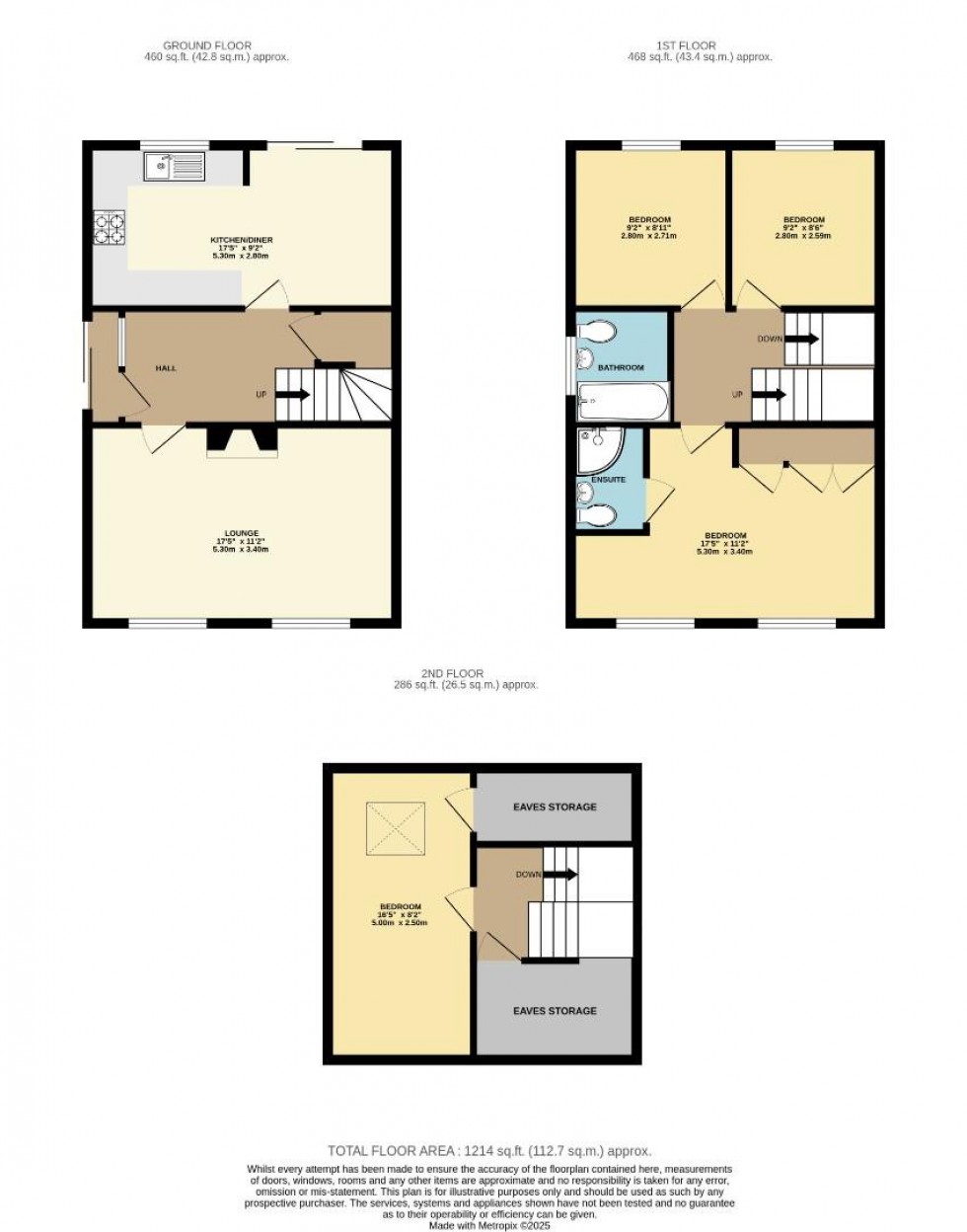 Floorplan for Frobisher Road, Rugby