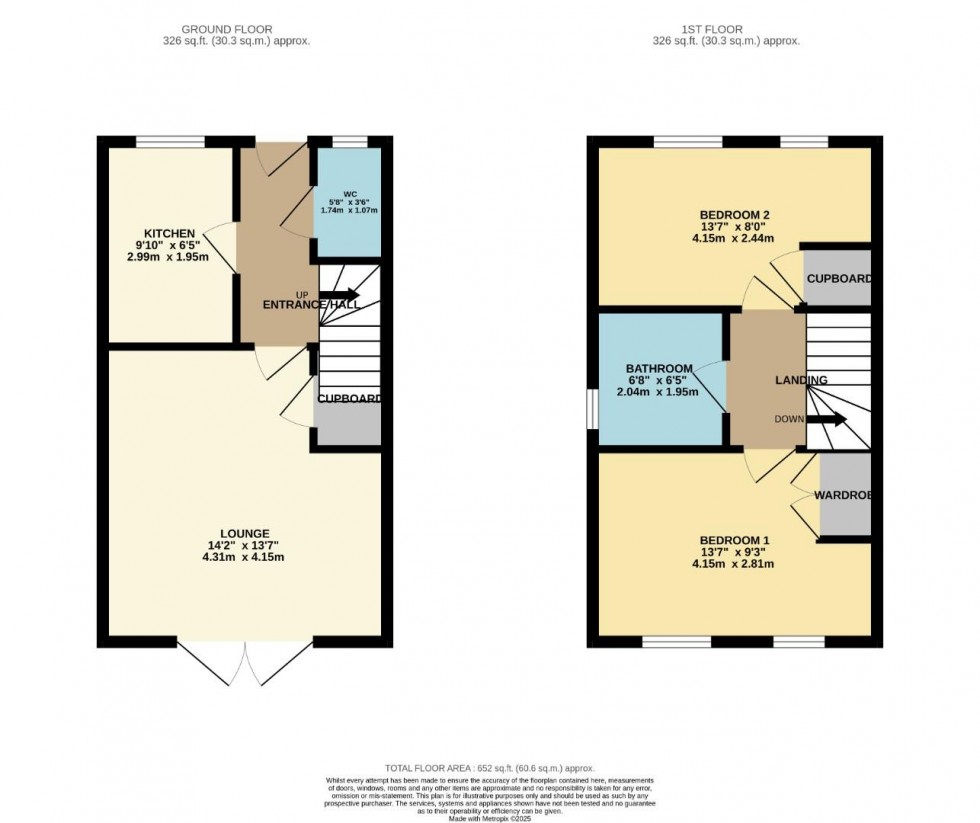 Floorplan for Hansen Close, Rugby