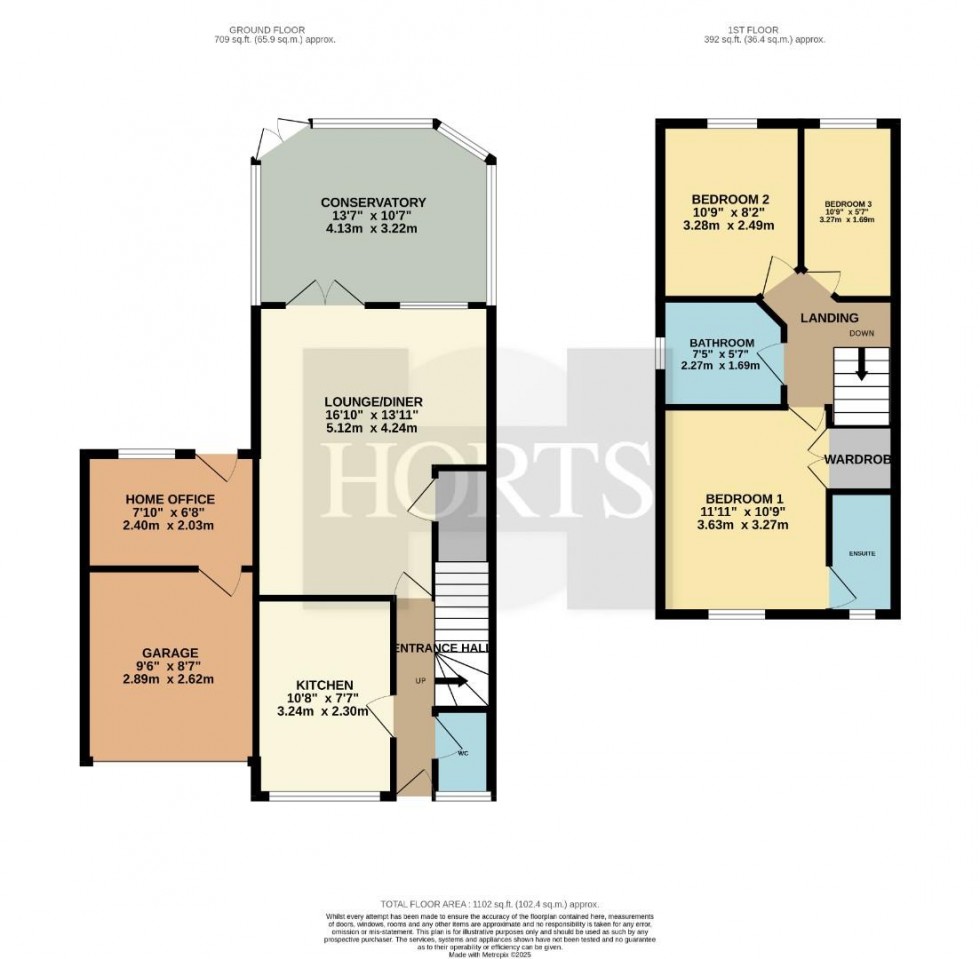 Floorplan for Lancaster Way, Northampton