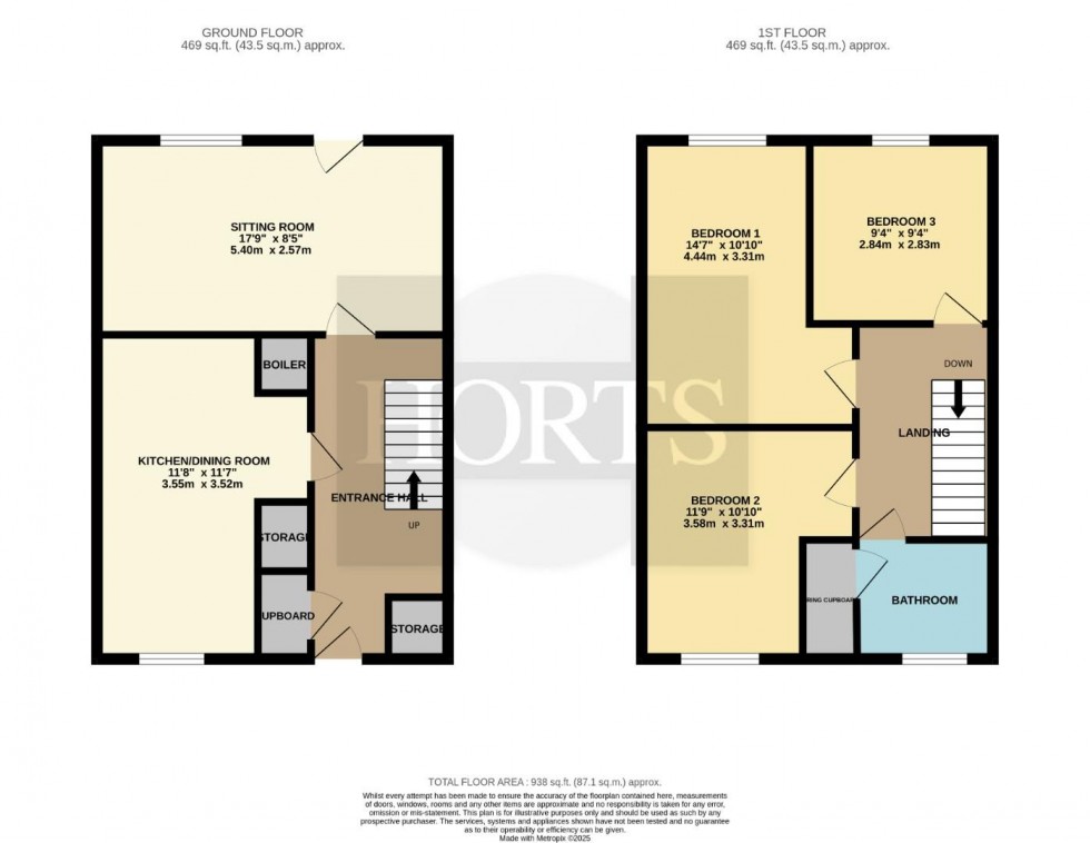 Floorplan for Flaxwell Court, Northampton