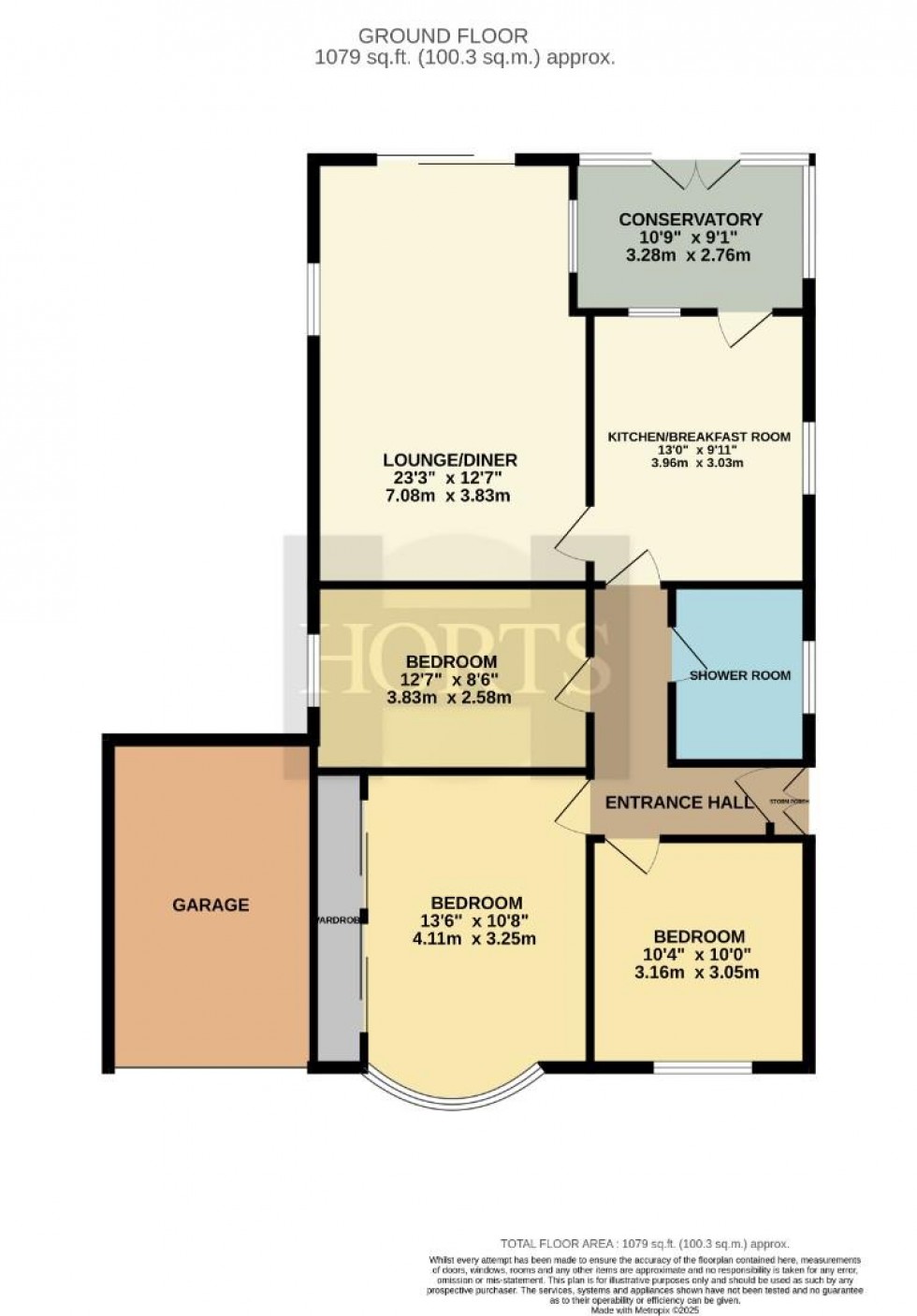 Floorplan for Woodside Avenue, Boothville, Northampton