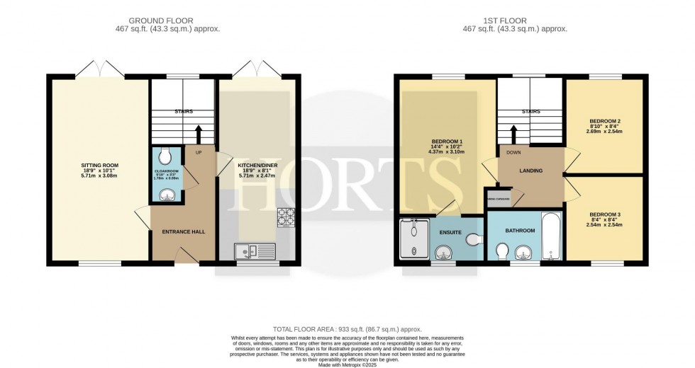 Floorplan for Galileo Close, Duston, Northampton