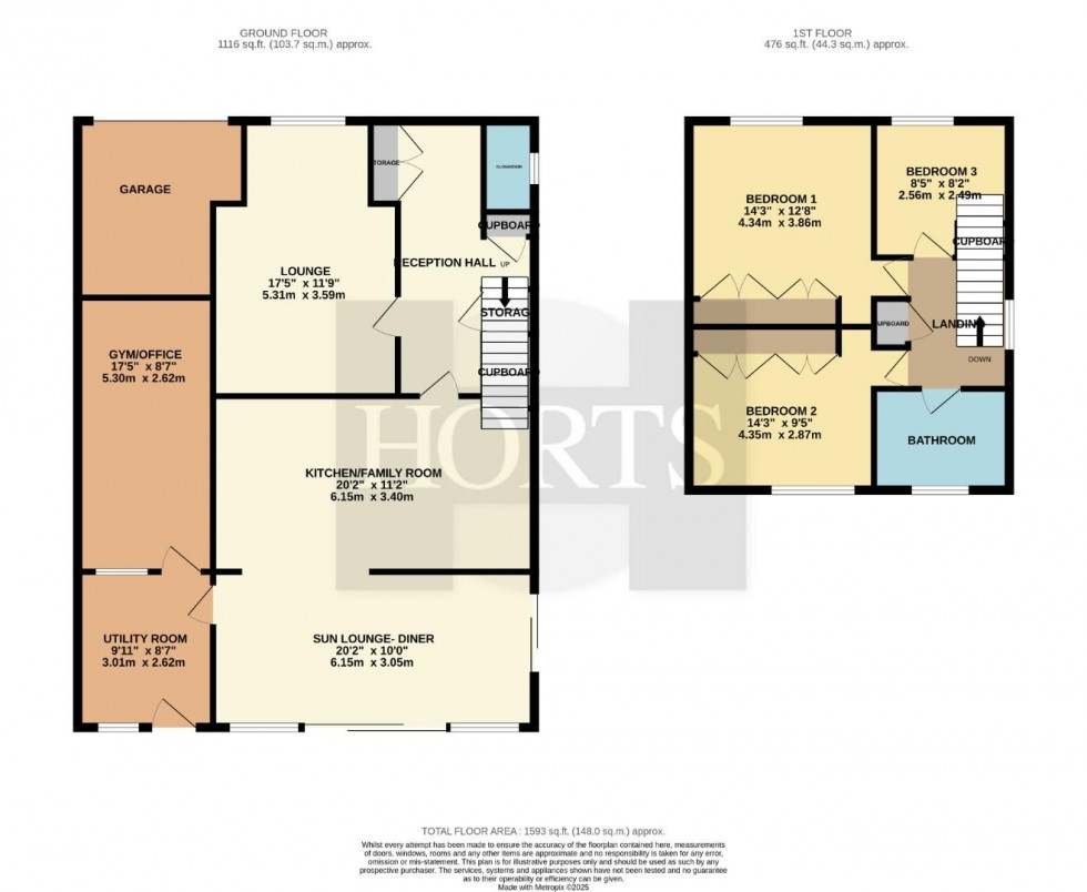 Floorplan for Cowper Close, Earls Barton, Northampton