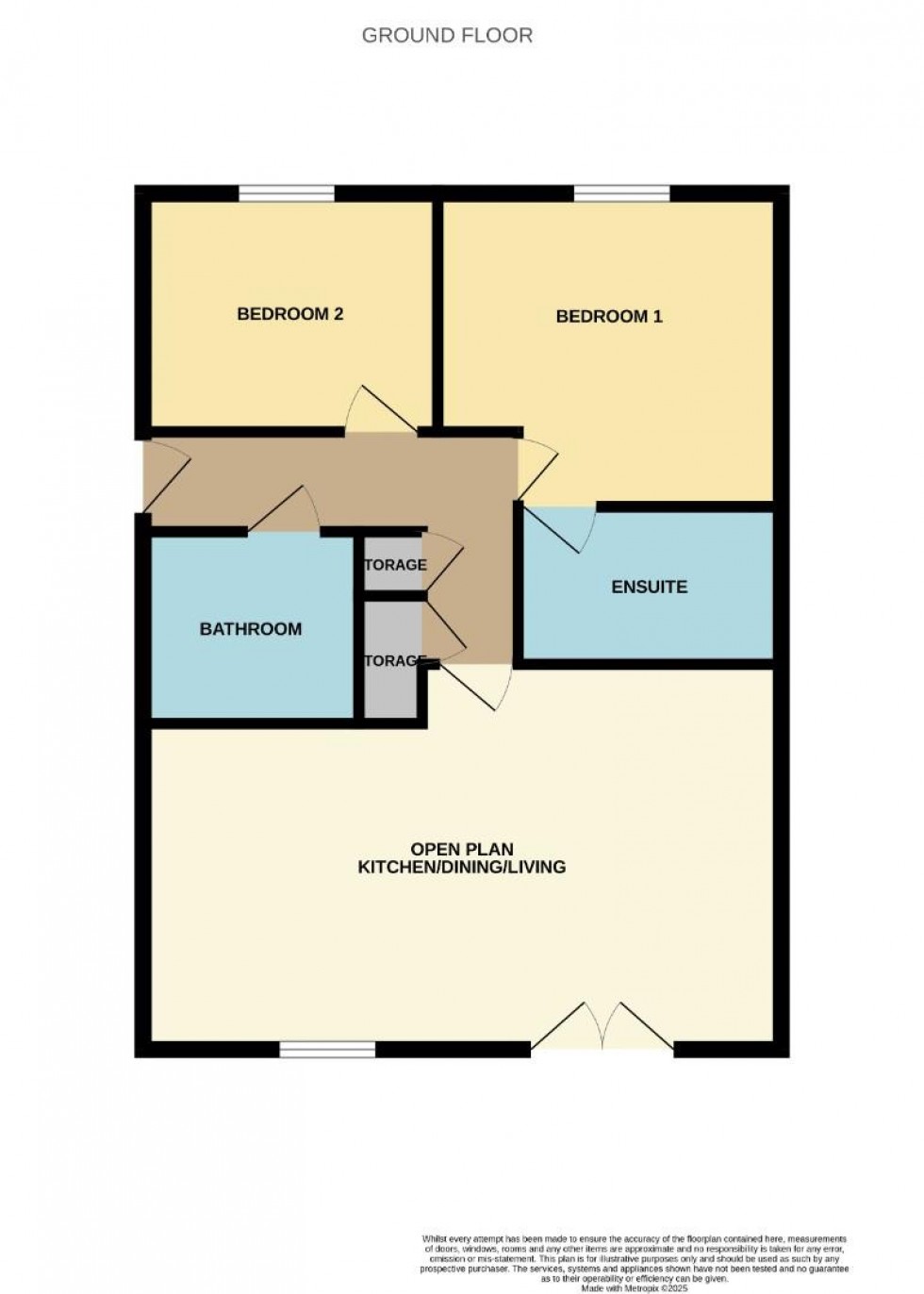 Floorplan for Osier Close, Rugby