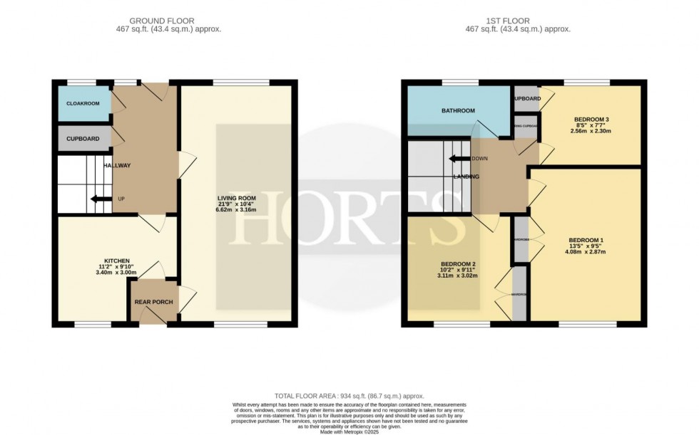 Floorplan for Kettering Road North, Northampton