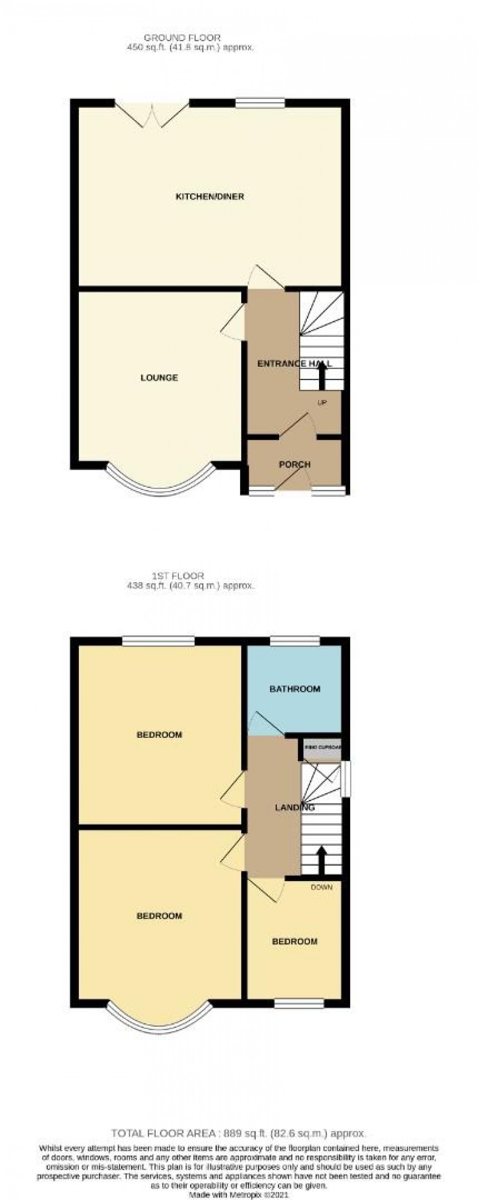 Floorplan for Parkfield Avenue, NORTHAMPTON