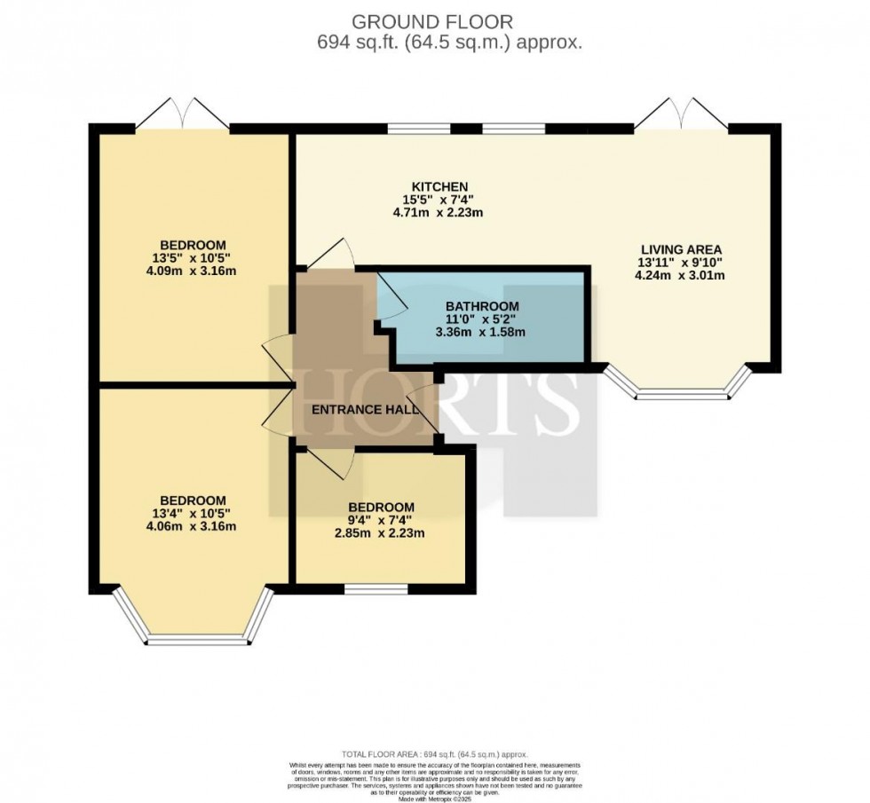 Floorplan for Thornby Drive, Northampton