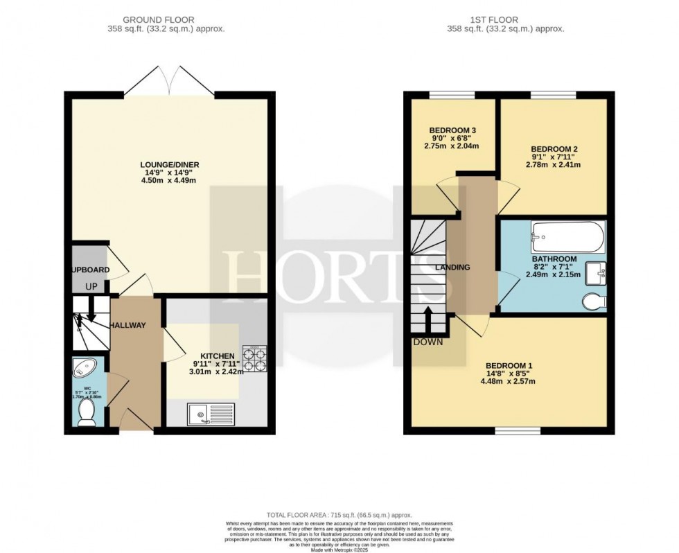 Floorplan for Setters Way, Roade, Northampton