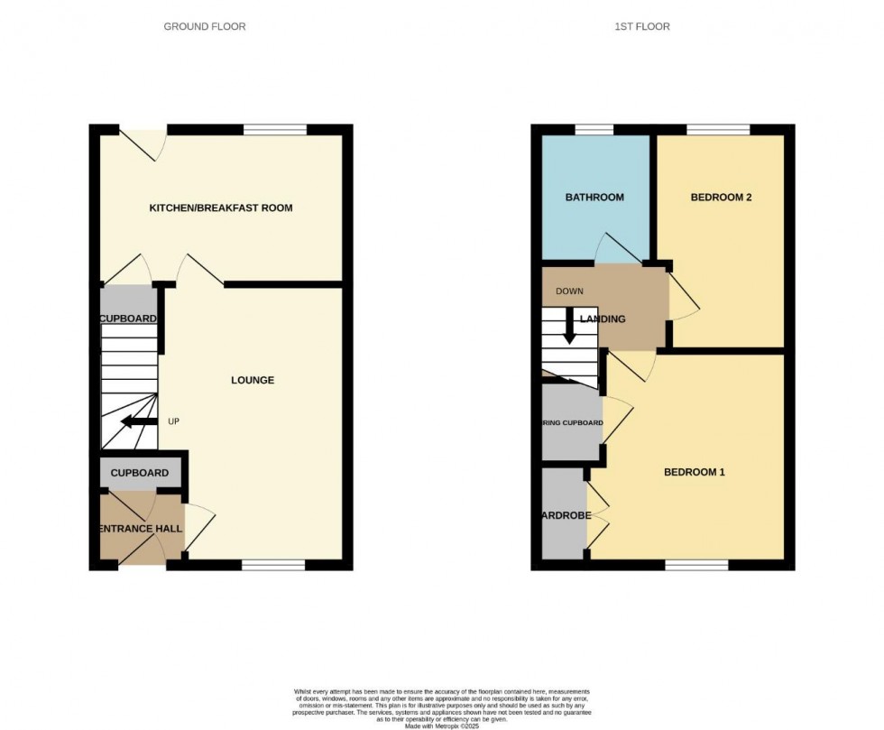 Floorplan for Brunswick Close, Rugby