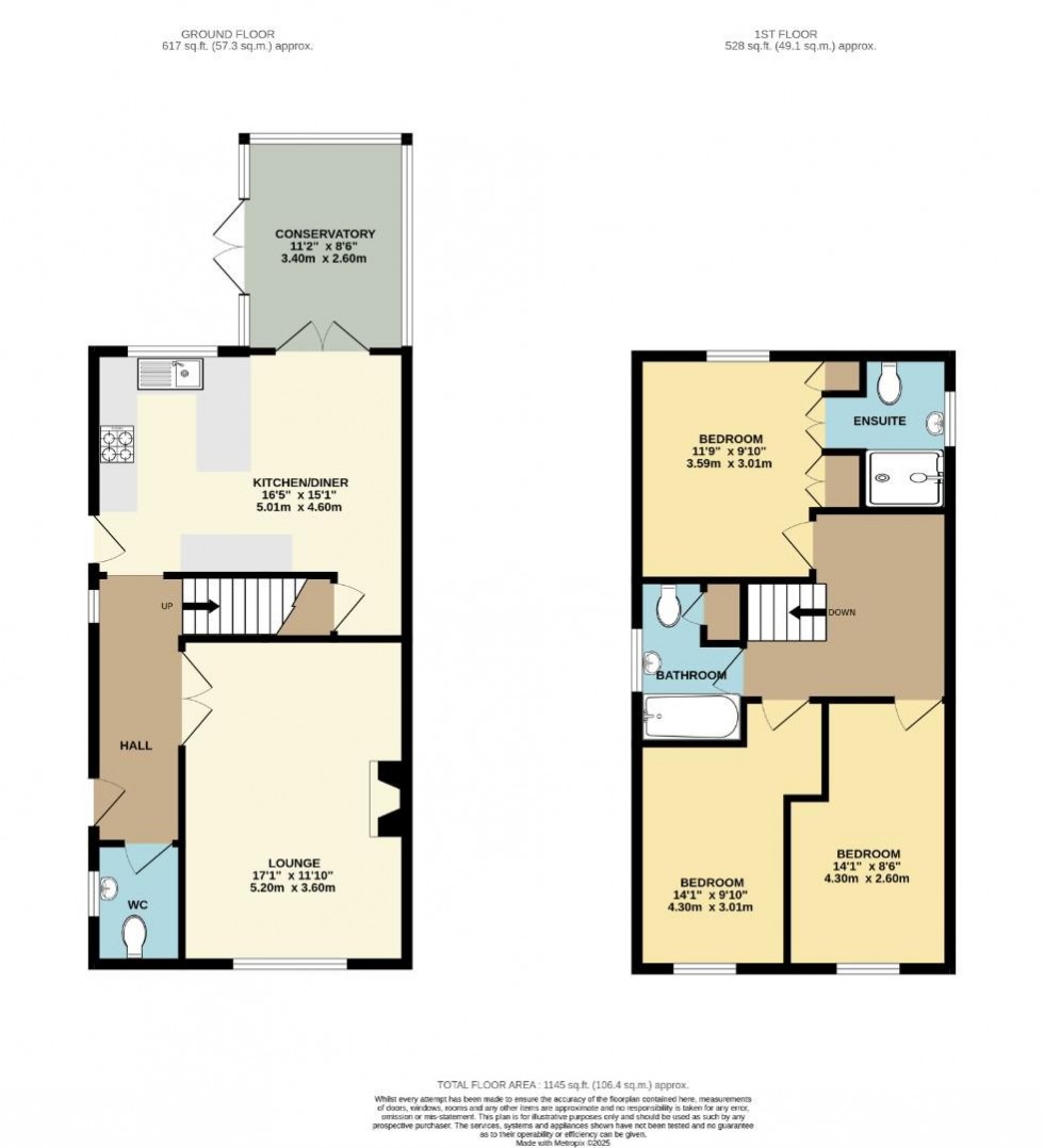 Floorplan for Wilson Close, Rugby